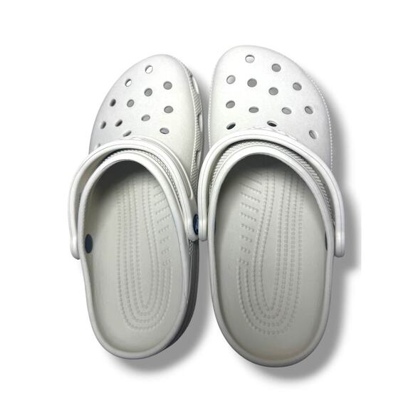 Crocs Classic Clogs Bone Off White M7 W9 Unisex Slip-On Comfort Sandals - Picture 3 of 8
